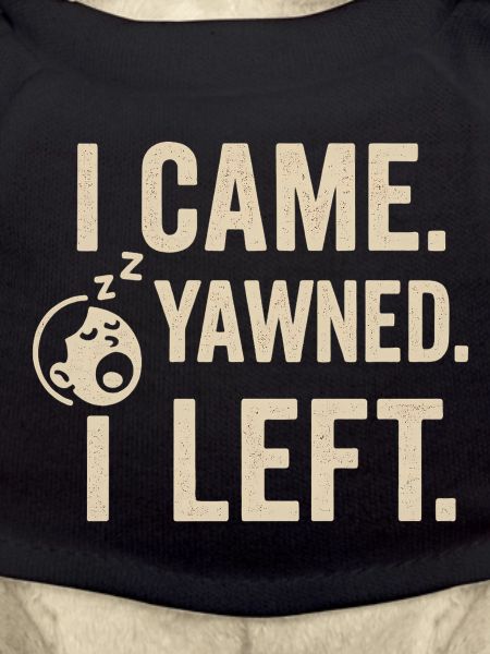 Sleepy Yawn Left Tee Design