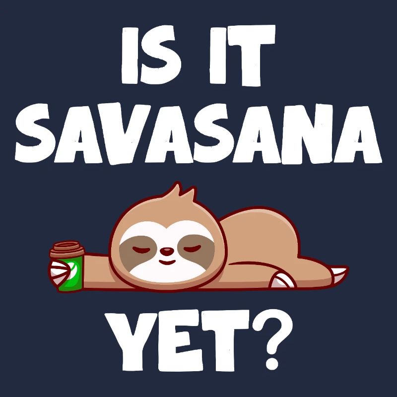 Savasana Pause Entspanntes Faultier