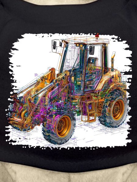 Neon Lines Construction Excavators