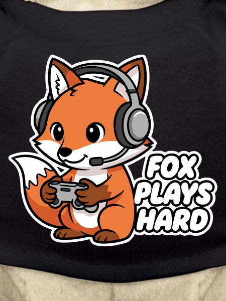 Fox with headset, game hero