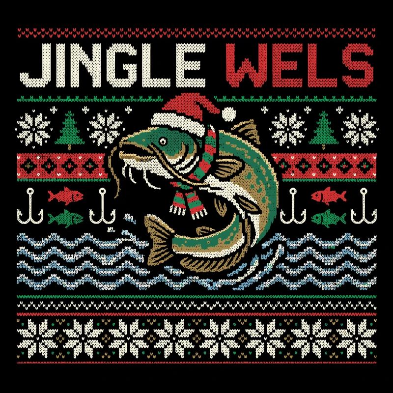 Jingle Catfish - Funny Angler Christmas Gift