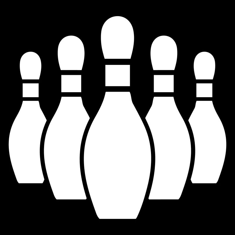 Bowling Pins Silhouette