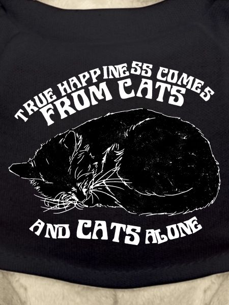 TRUE HAPPINESS COMES FROM CATS