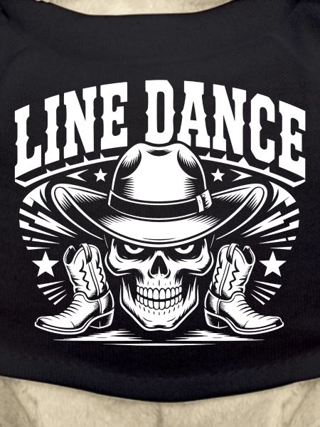Line Dance Skull Cowboy