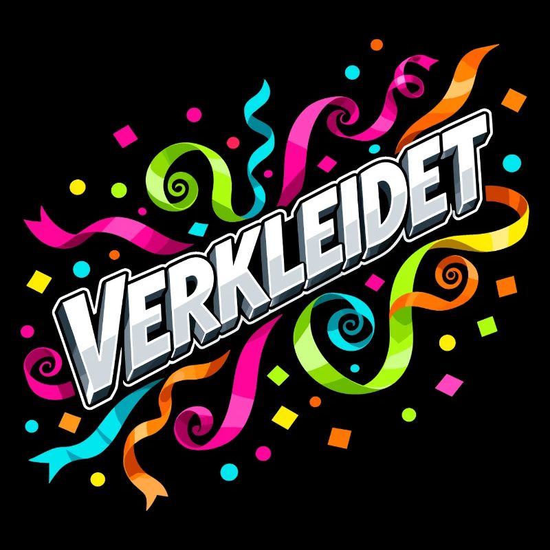 Verkleidet Konfetti Luftschlangen Karneval