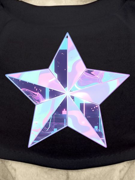 Pastel Star Neon Skyline