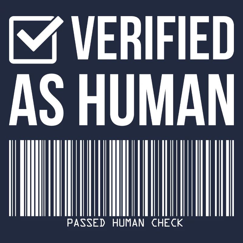 Barcode Check: Verified Human Humor
