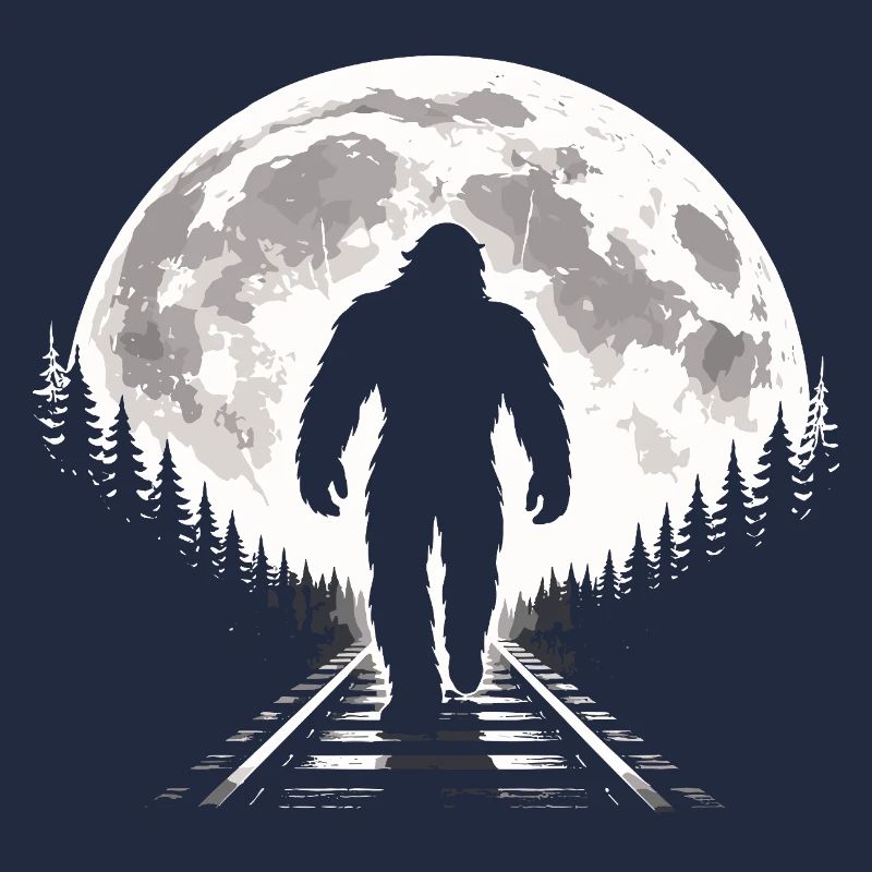 Bigfoot sur les voies ferrées