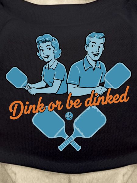 Pickleball-lustiger Spieler Dink Oder Werde Liebe