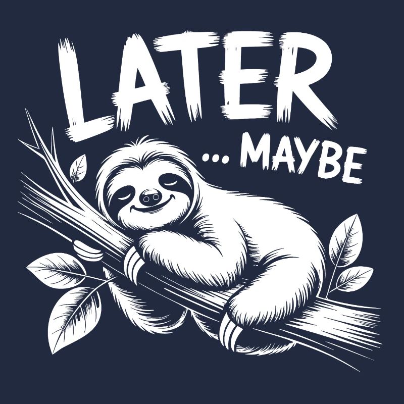 Sloth Saying Maybe Later