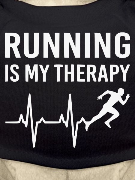 Running Is Therapy Running T-Shirt