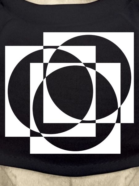 Geometric Circles and Squares Overlay