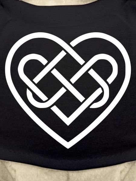 White Celtic Heart