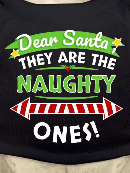 Dear Santa Naughty Ones Tee