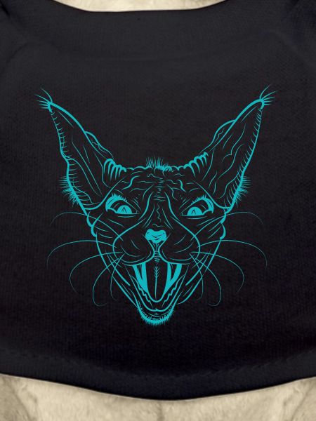 Neon Sphynx Katzengesicht Leuchten