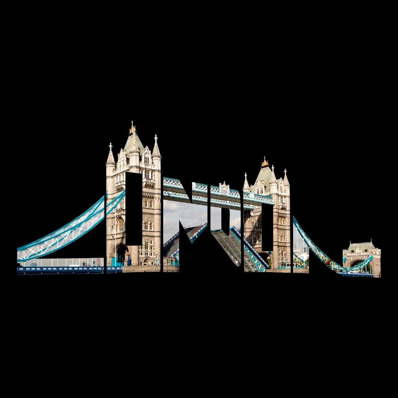 London Souvenir Tower Bridge Typografie England