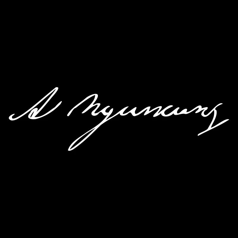 Alexander Puschkin Autogramm