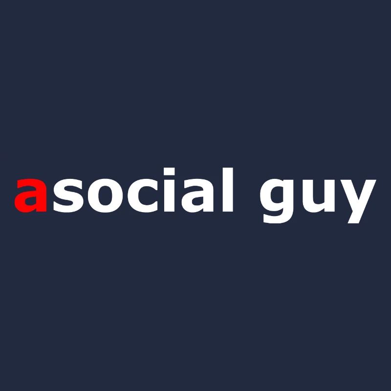 asocial guy, un type social, asocial