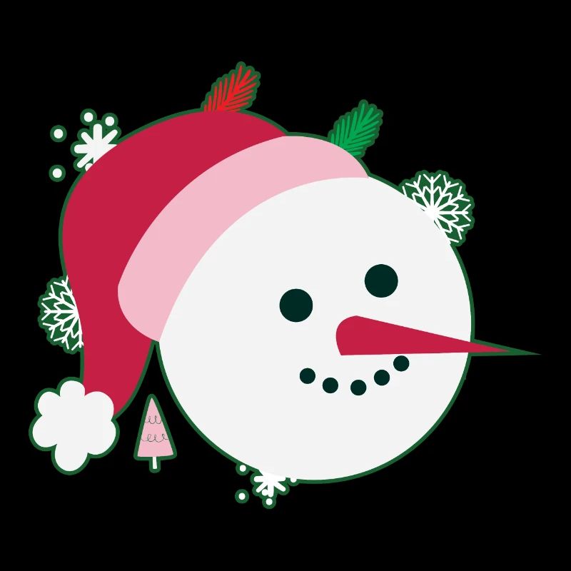 Snowman Smiling Face