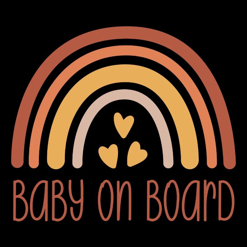 Baby on Board Rainbow