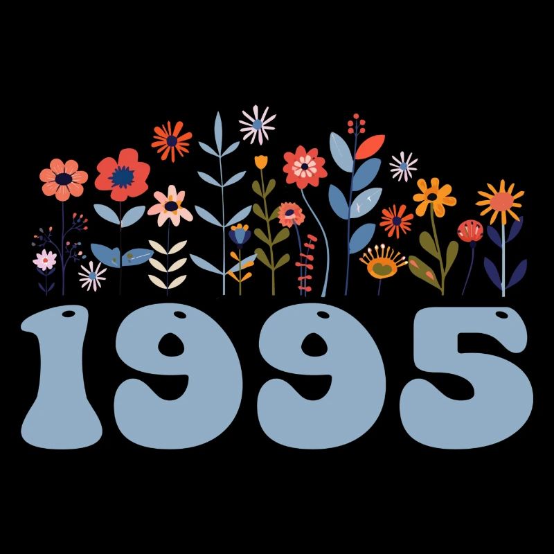 1995 Floral Pattern 1995 Floral Theme Flowers 1995