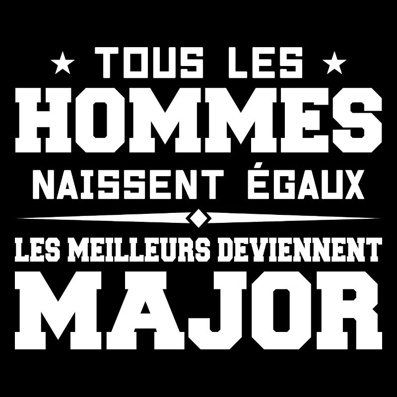 Grade major cadeau drôle militaire armée