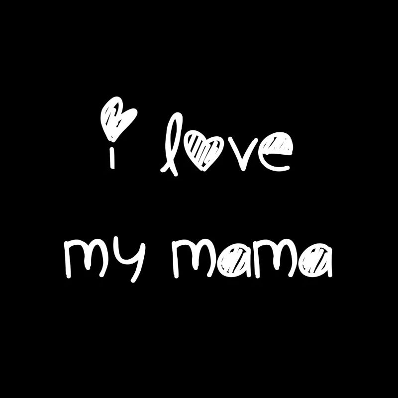 j'aime maman blanc