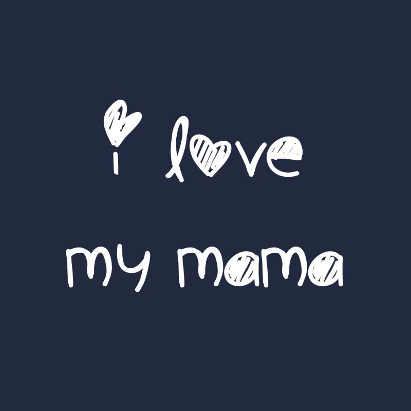 j'aime maman blanc