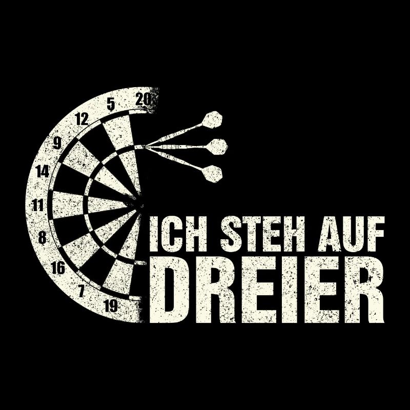 Ich Steh Auf Dreier I Triple 20 Dartscheibe Dart
