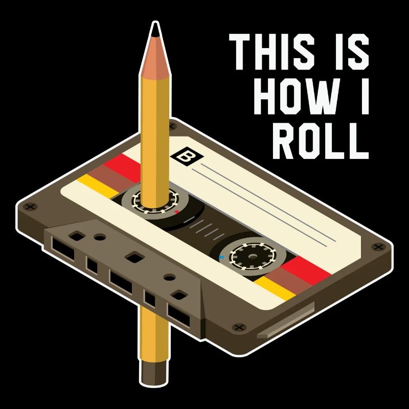 Mixtape Musik Tape Kassette 80er 90er Retro Stift
