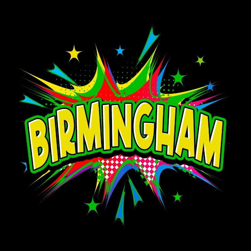 Birmingham Angleterre Royaume-Uni Ville Pop Art Comic Art