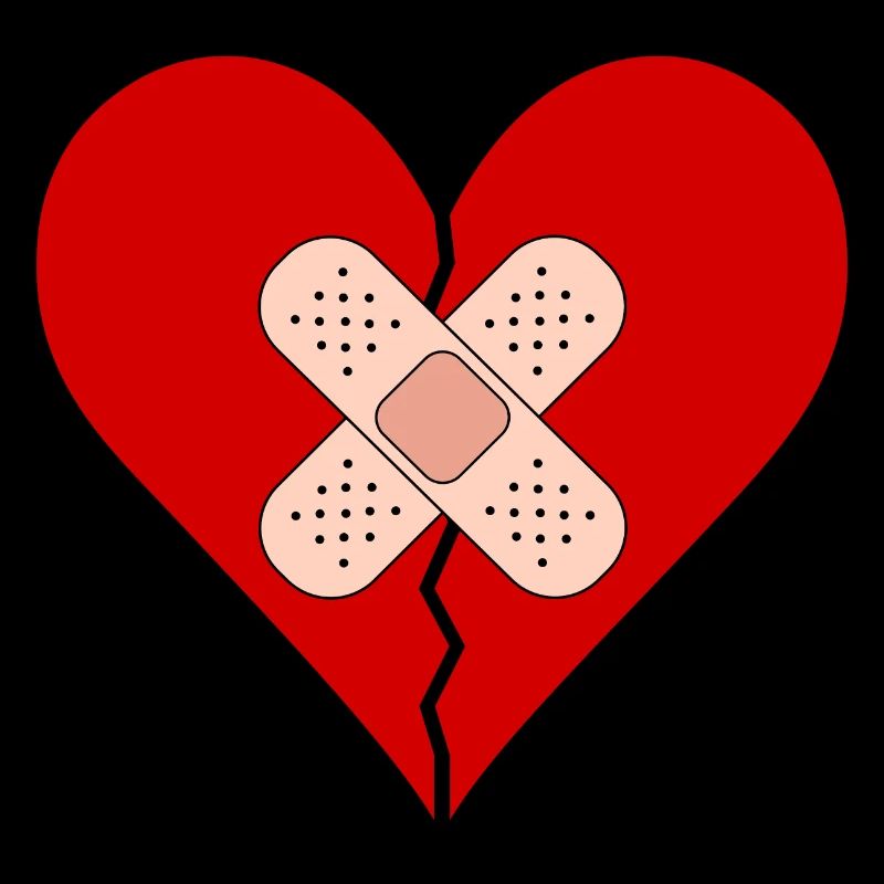 Herz mit Verband