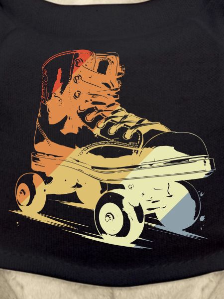 Retro Roller Skates Drawing