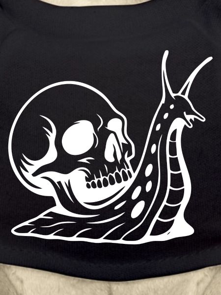 Gothic Totenschädel mit Schlangen-Design