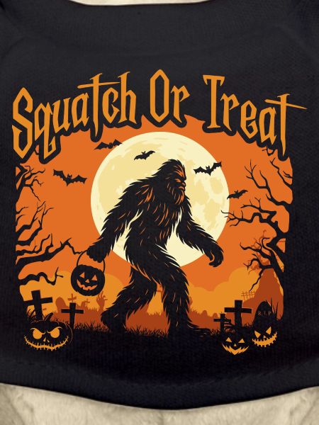 Kniebeugen oder Leckerli Spooky Bigfoot Halloween