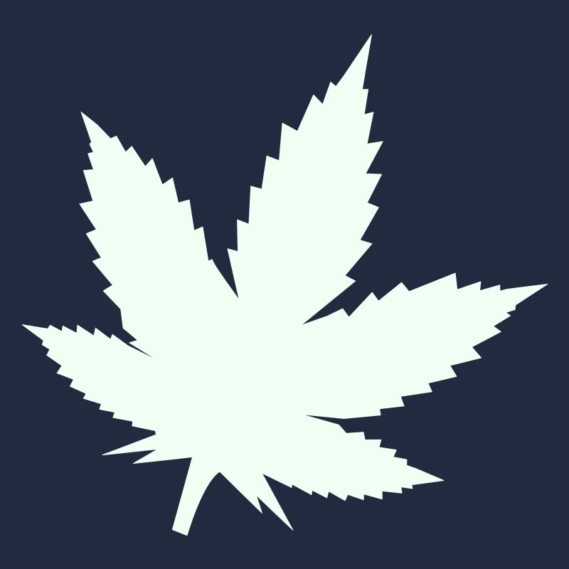 Feuille de Cannabis Silhouette Menthe