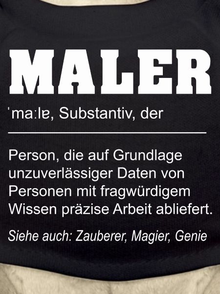 Lustige Definition Maler Beruf