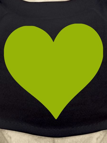 Cœur vert vert