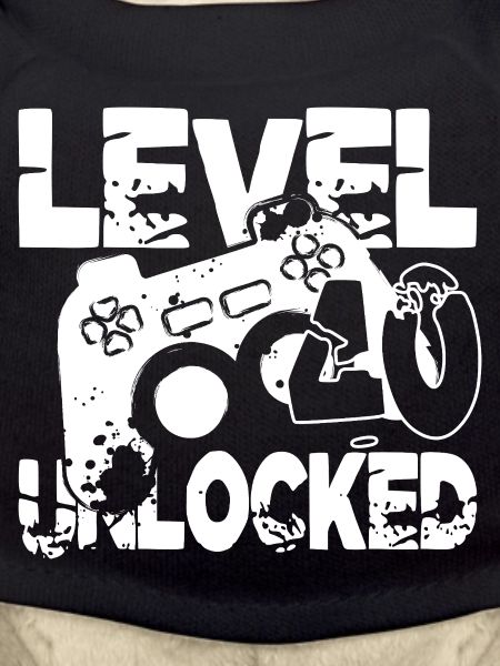Level 40 Controller Grafik schwarz weiss