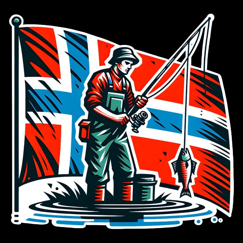 Drapeau de Norvège Angler