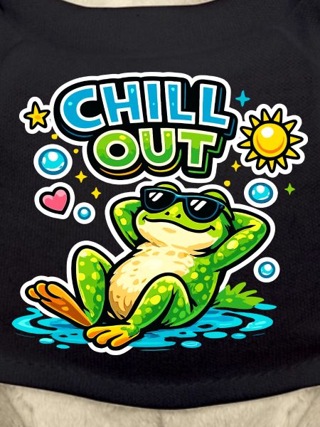 Chillfrosch am Pool