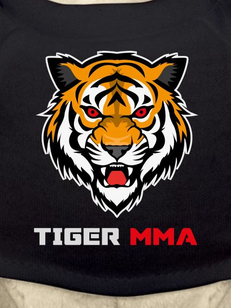 Aggressive Tiger MMA Fighter  