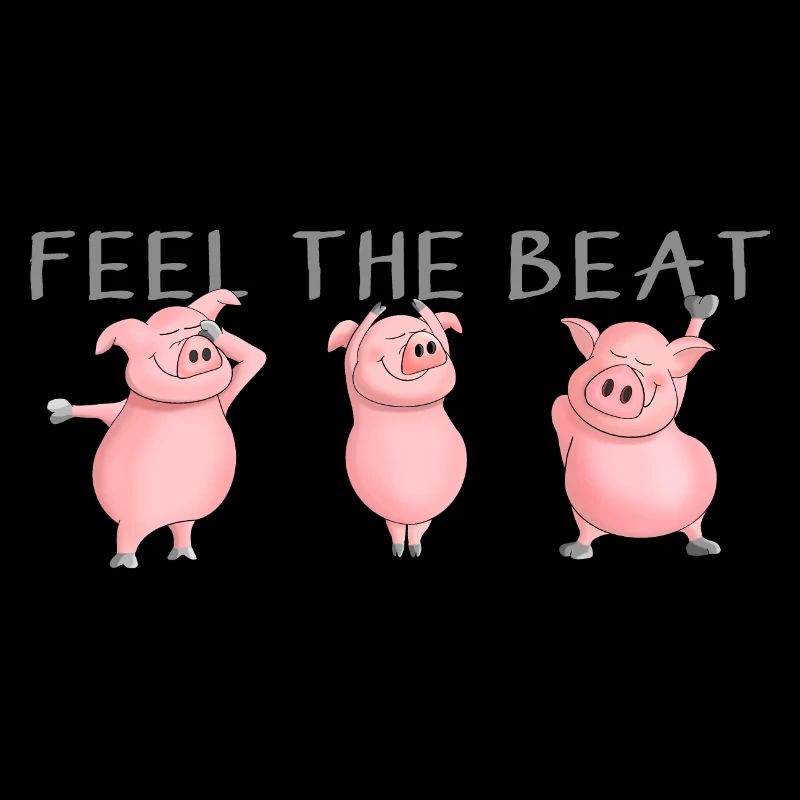sentez le rythme - des cochons drôles dansent