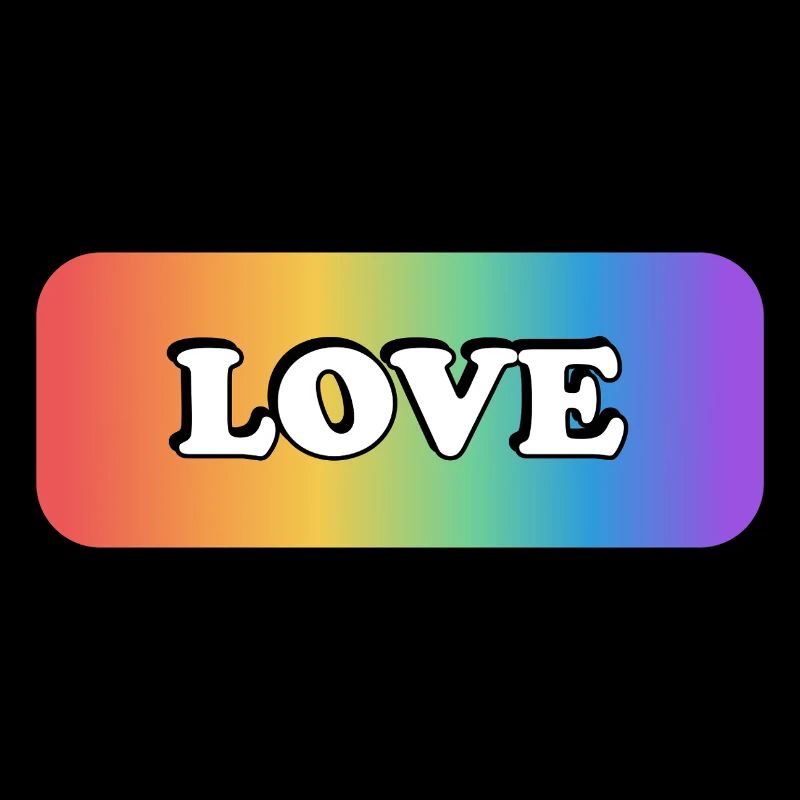 LIEBE Regenbogen LGBT Gay Pride