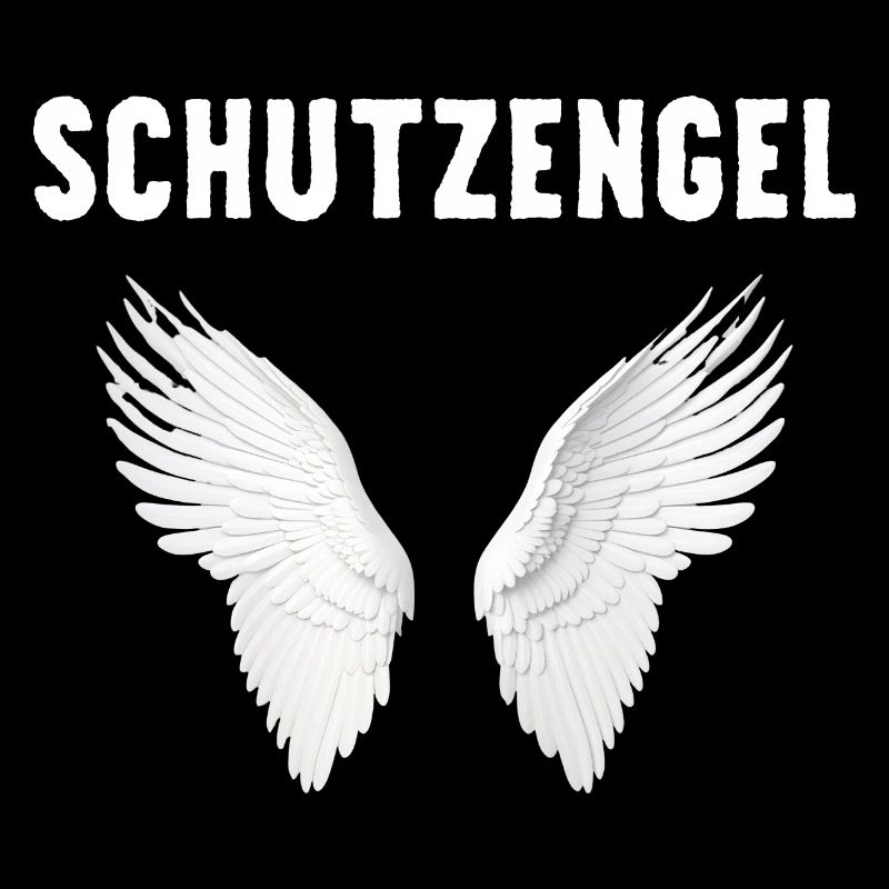Ich bin ein Schutzengel mit Flügeln ein Engel
