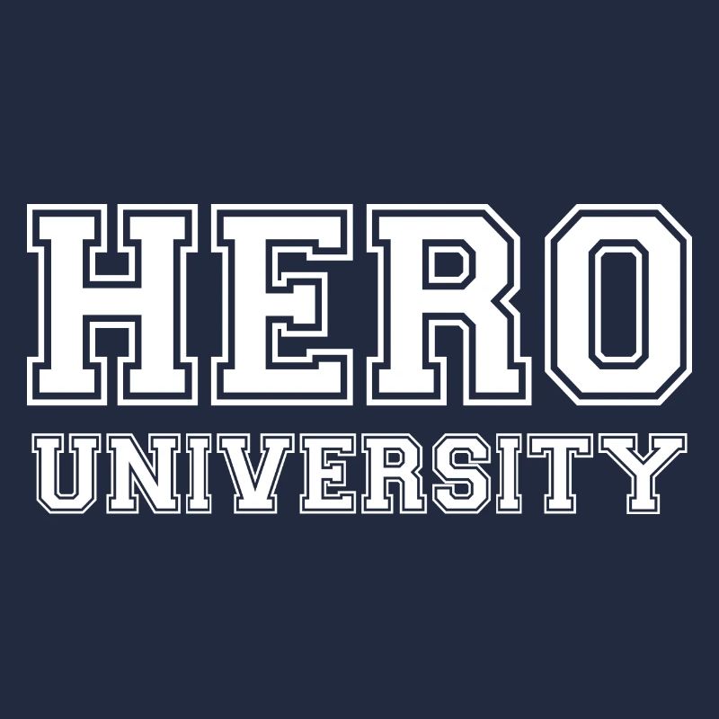 Hero University - White Text