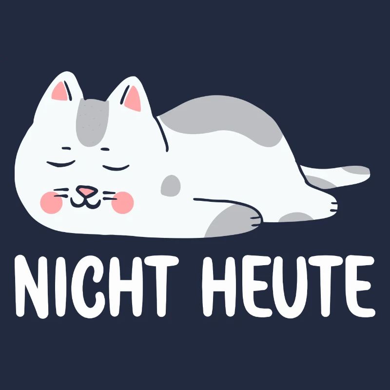 Bitte nicht Heute Müde Katze will schlafen Katzen