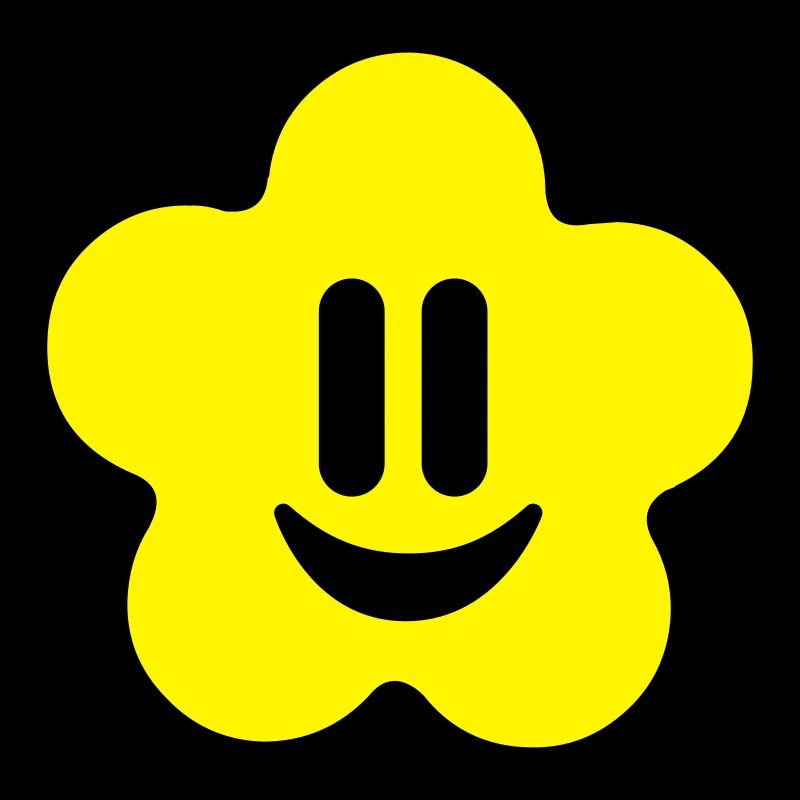 flower power smiley