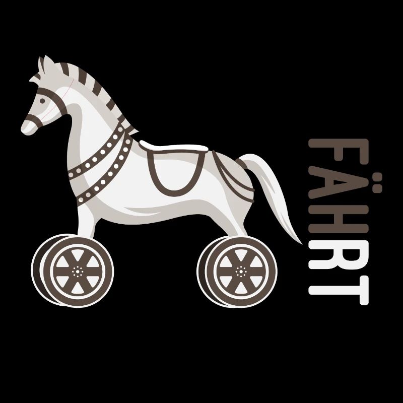 Fährt Pferd Fahrrad