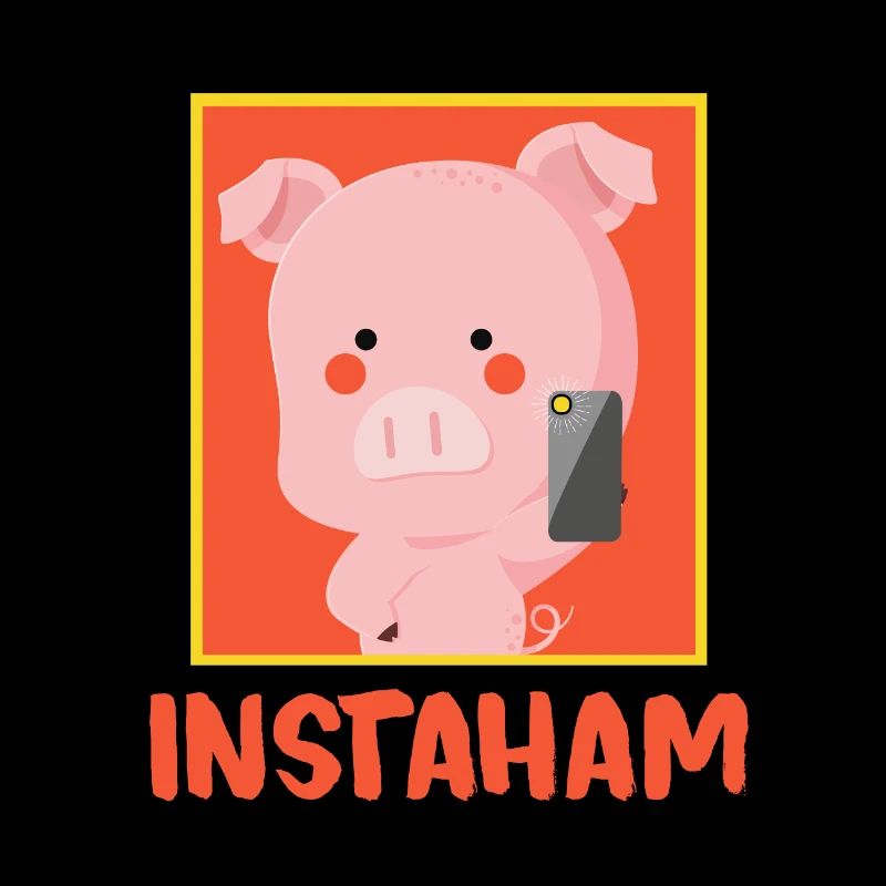 Instaham Schwein süß Insta Parodie Geschenkidee